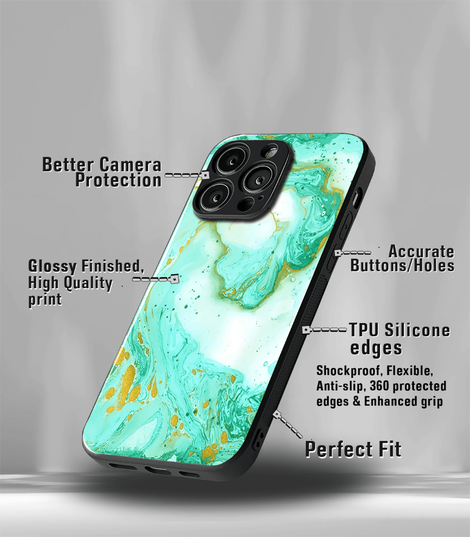 aesthetic bliss premium glossy phone case