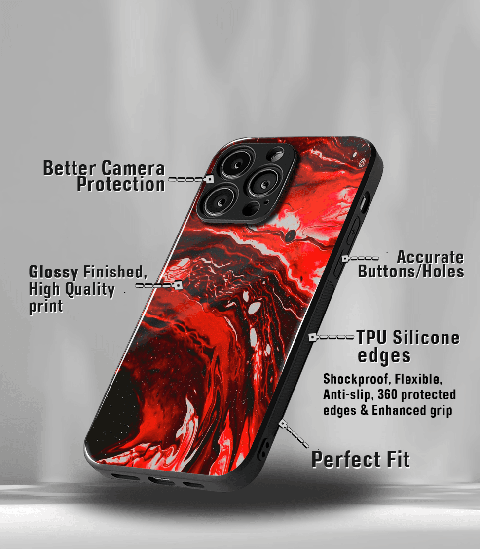 aesthetic bliss premium glossy phone case