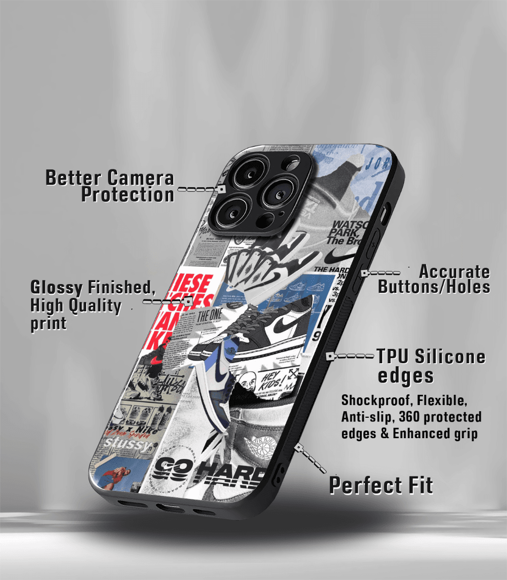 aesthetic bliss premium glossy phone case