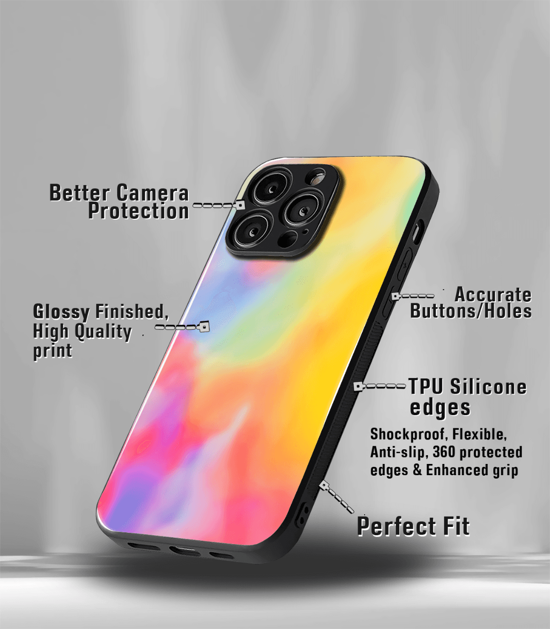 aesthetic bliss premium glossy phone case