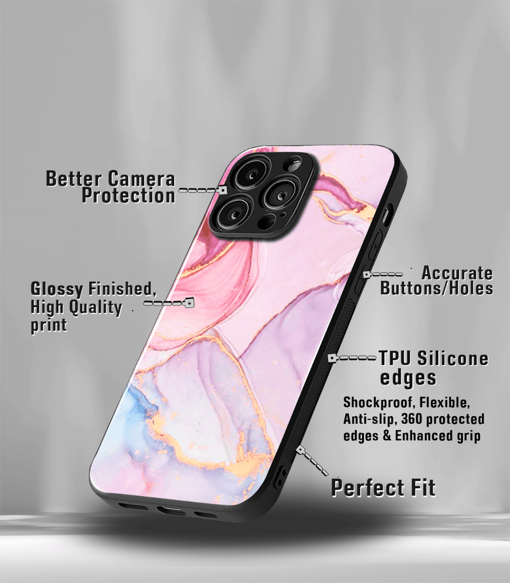 aesthetic bliss premium glossy phone case