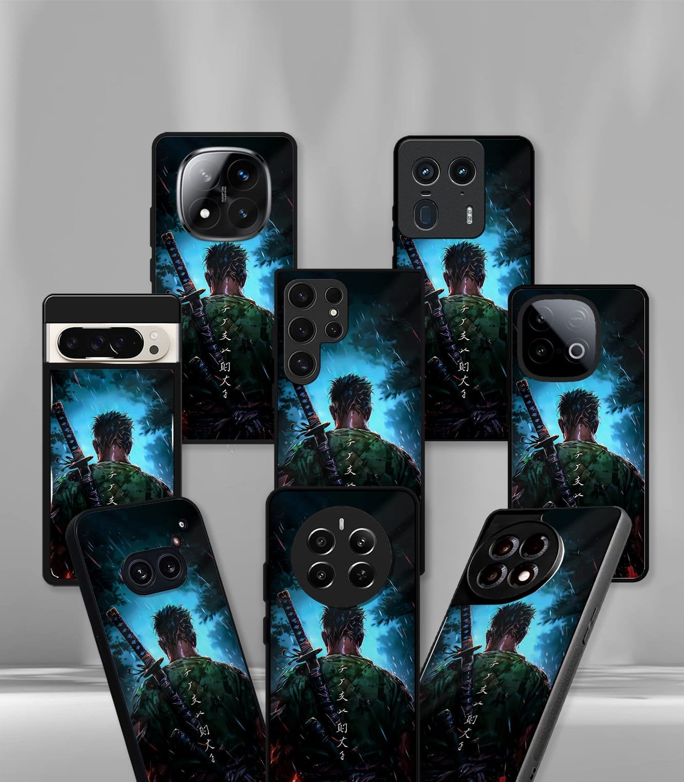 anime printed premium glossy phone case compatible for all phone models