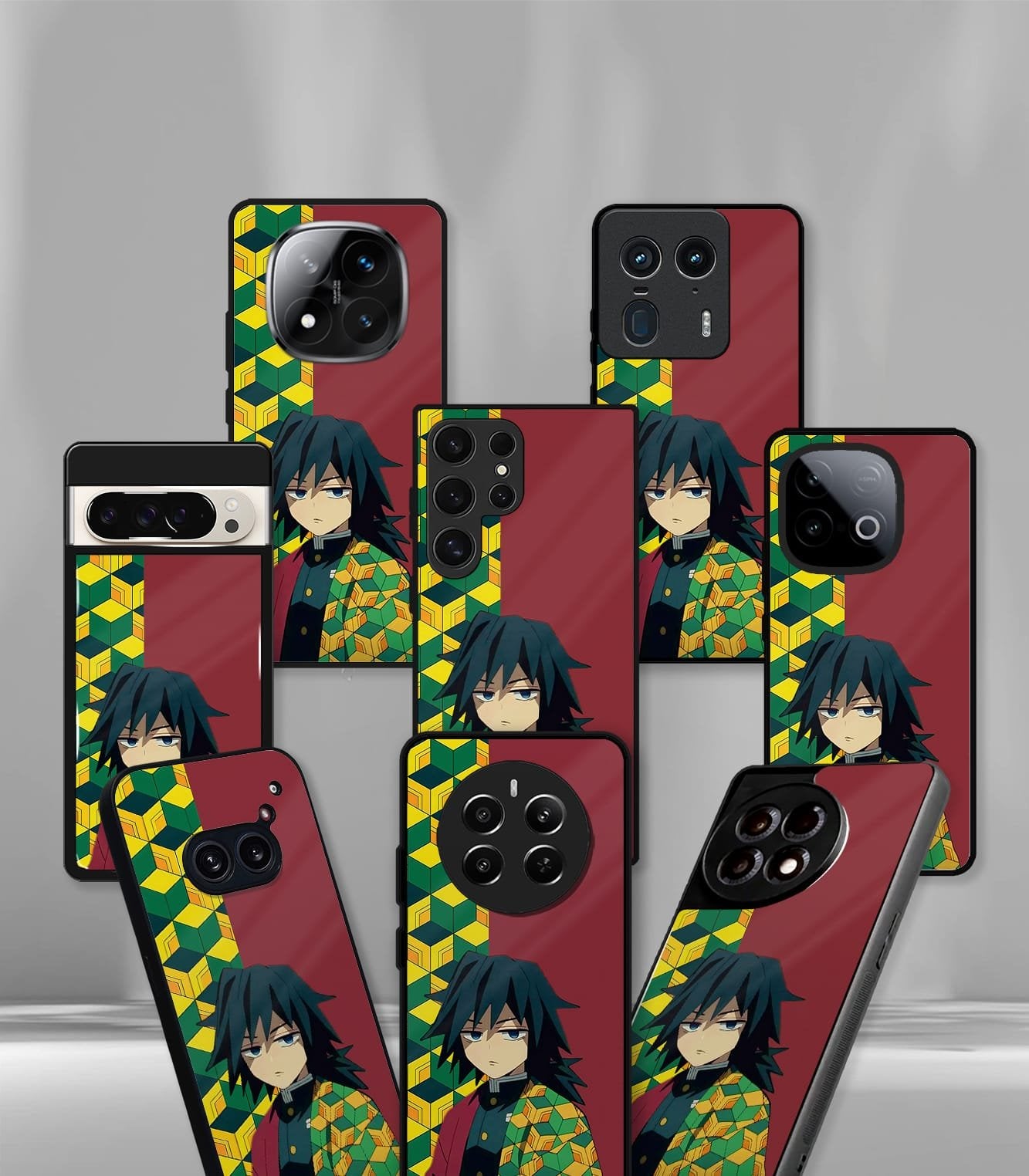 anime printed premium glossy phone case compatible for all phone models