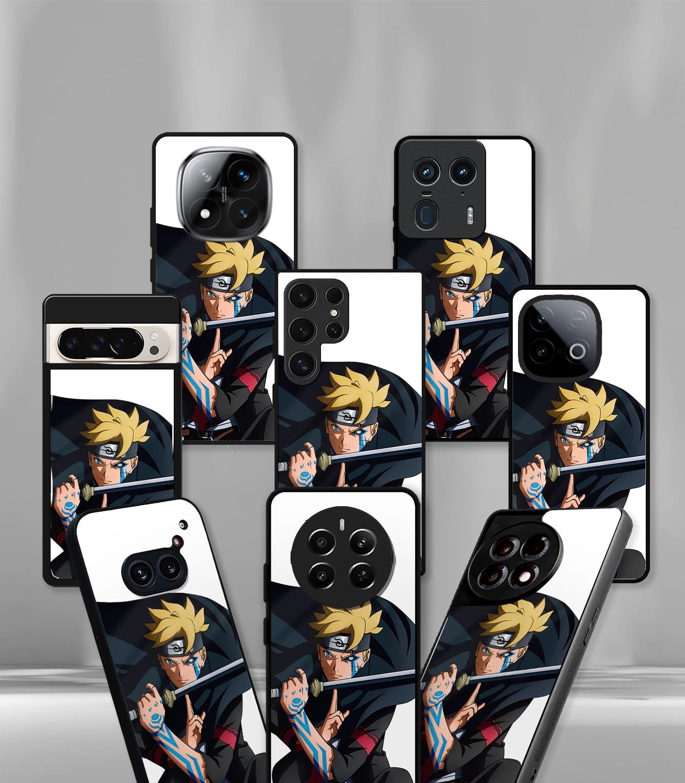 anime printed premium glossy phone case compatible for all phone models