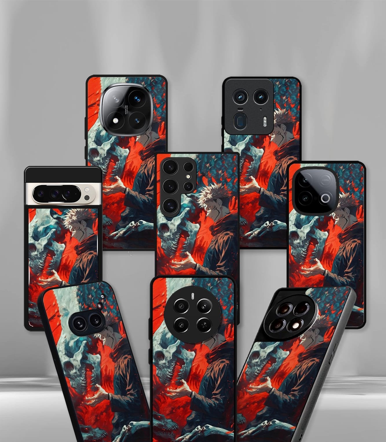 anime printed premium glossy phone case compatible for all phone models