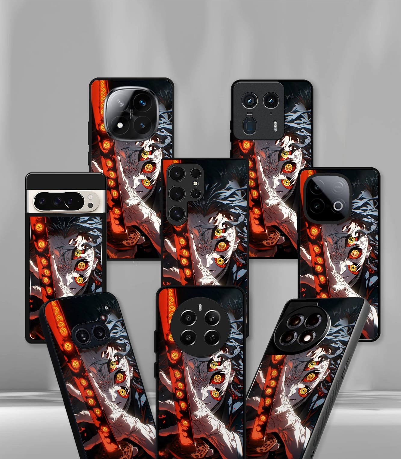anime printed premium glossy phone case compatible for all phone models