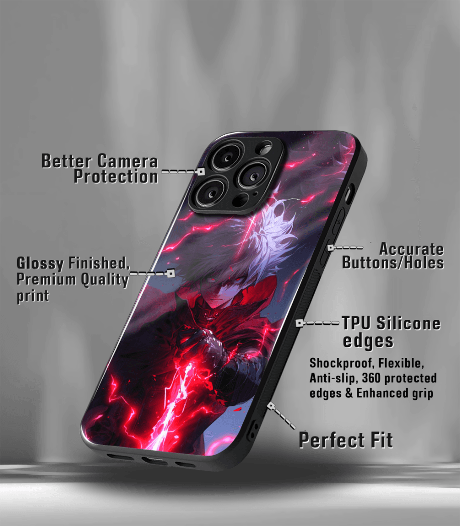 anime printed premium glossy phone case compatible for all phone models