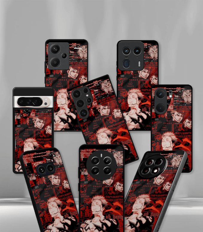 anime printed premium glossy phone case compatible for all phone models