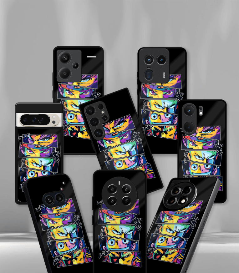 anime printed premium glossy phone case compatible for all phone models