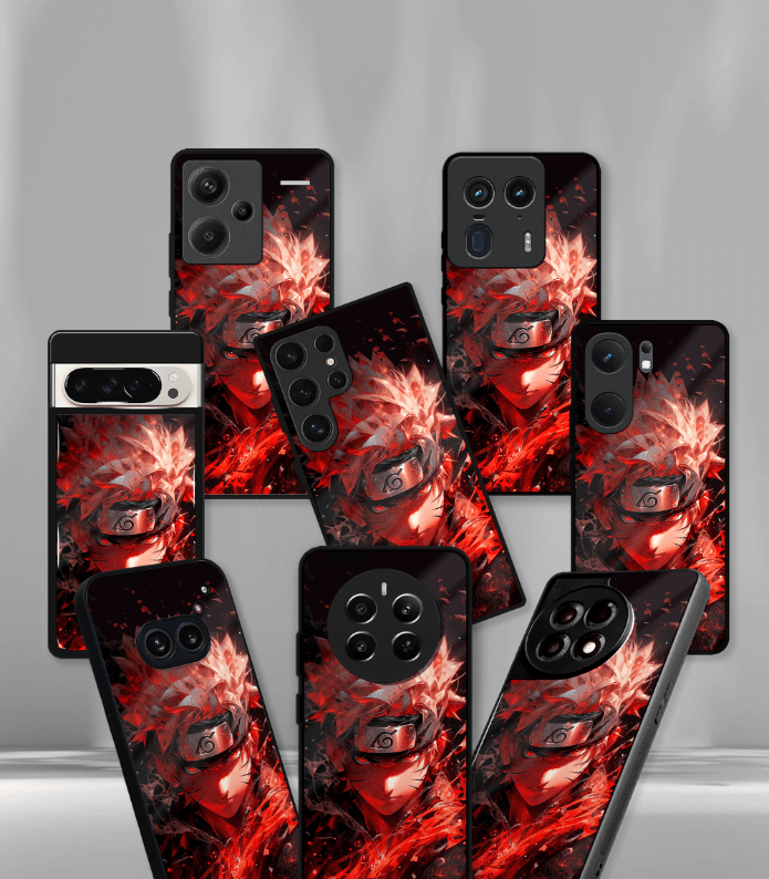 anime printed premium glossy phone case compatible for all phone models