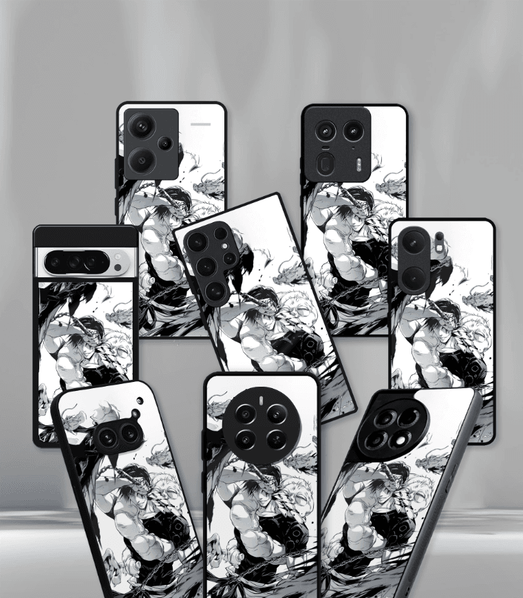 anime printed premium glossy phone case compatible for all phone models