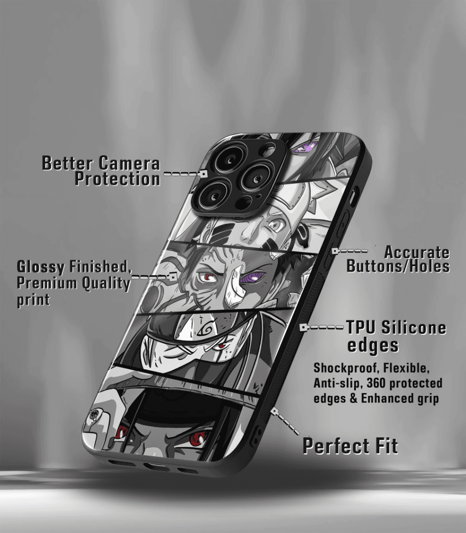 anime printed premium glossy phone case compatible for all phone models