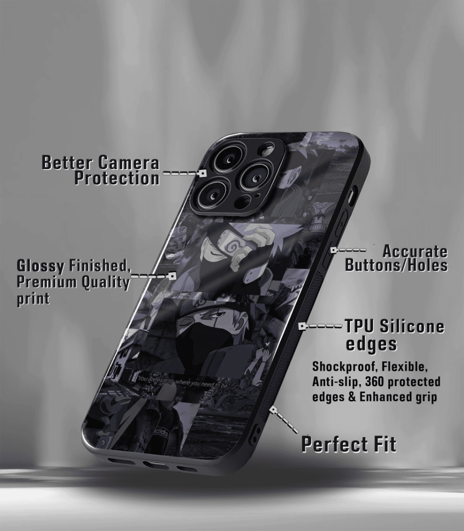 anime printed premium glossy phone case compatible for all phone models