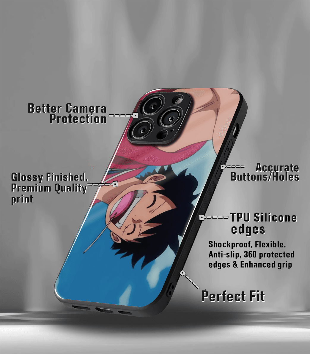 anime printed premium glossy phone case compatible for all phone models