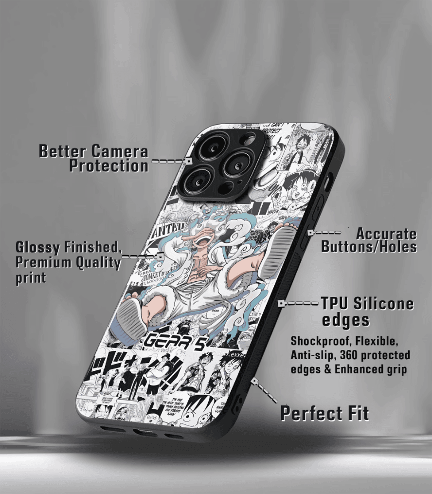 anime printed premium glossy phone case compatible for all phone models