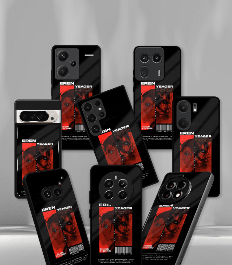 anime printed premium glossy phone case compatible for all phone models