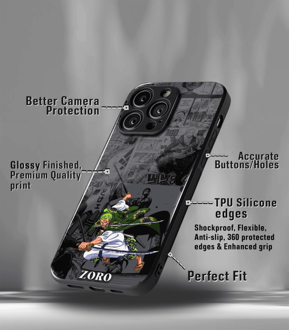 anime printed premium glossy phone case compatible for all phone models