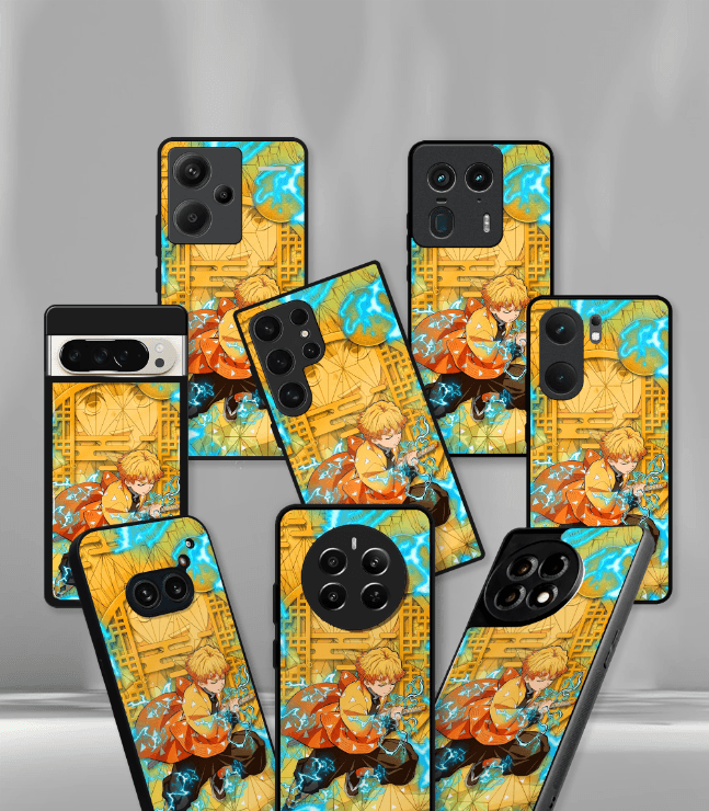 anime printed premium glossy phone case compatible for all phone models