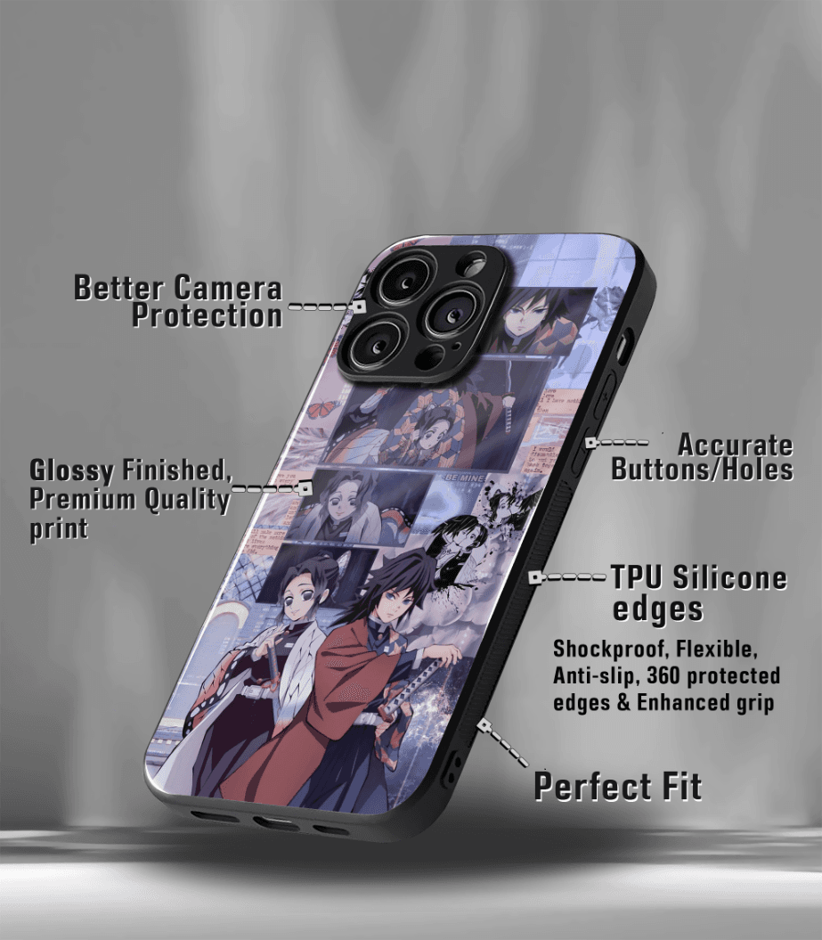 anime printed premium glossy phone case compatible for all phone models