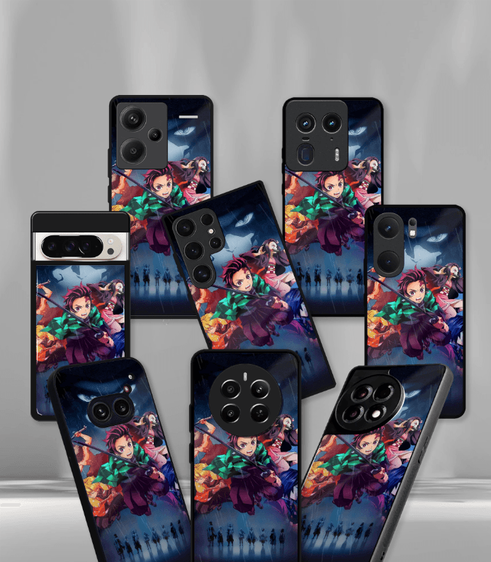 anime printed premium glossy phone case compatible for all phone models