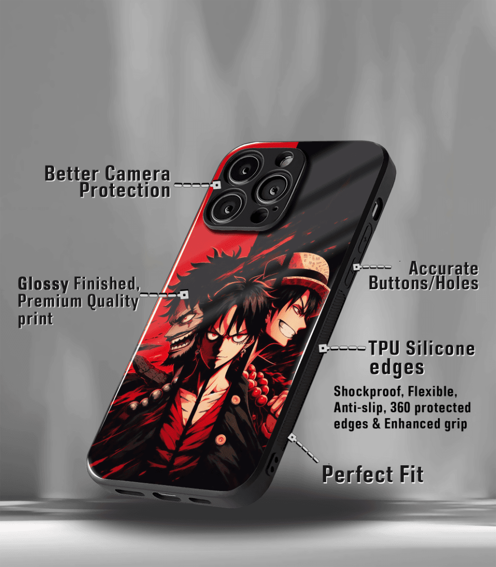 anime printed premium glossy phone case compatible for all phone models