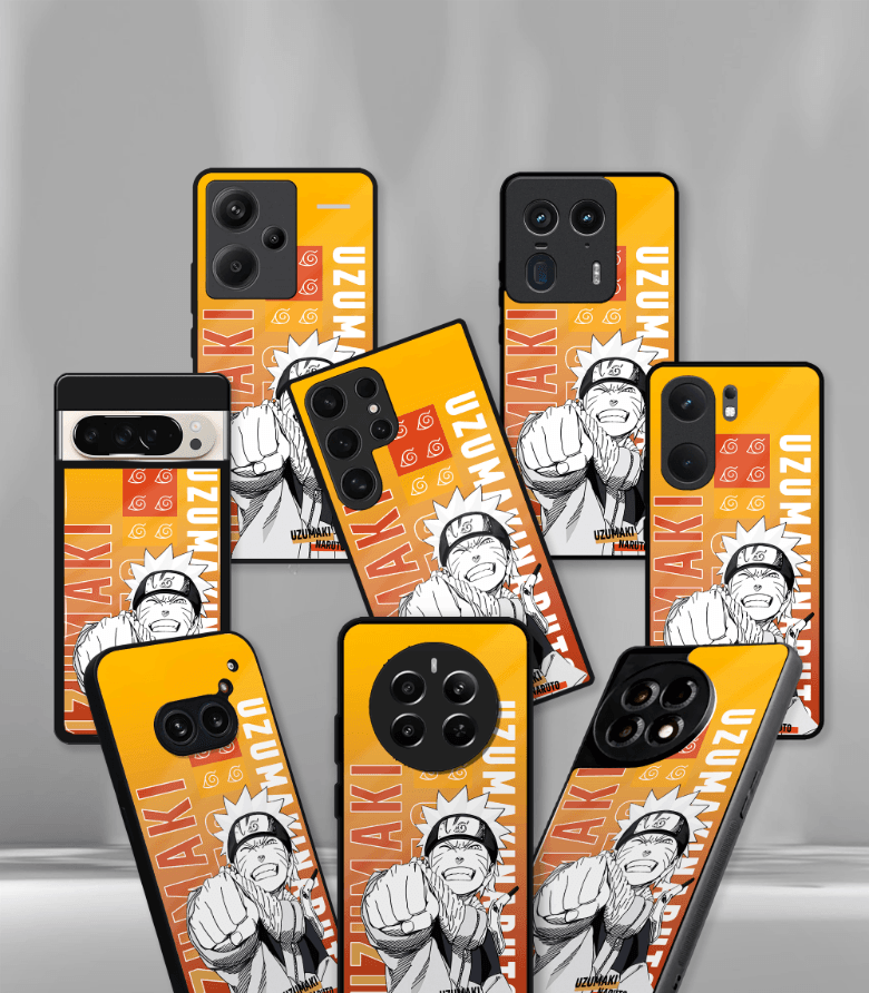 anime printed premium glossy phone case compatible for all phone models