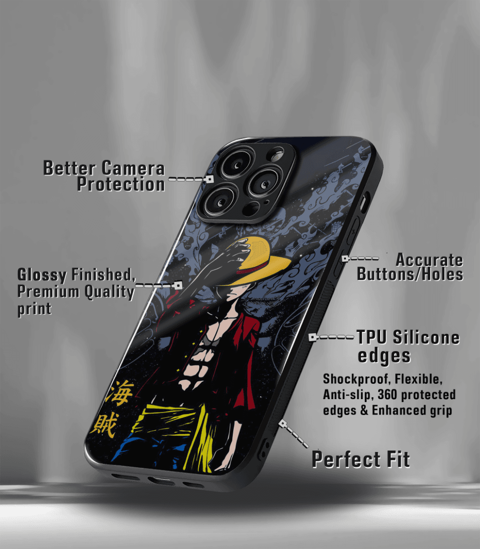 anime printed premium glossy phone case compatible for all phone models