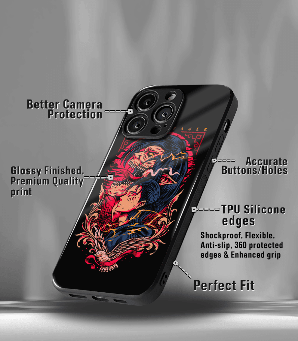anime printed premium glossy phone case compatible for all phone models