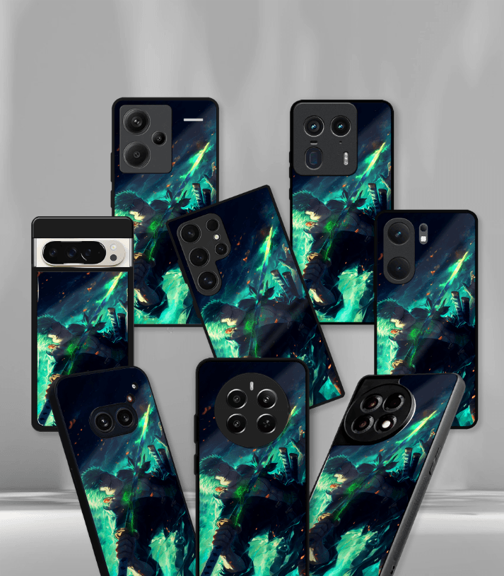 anime printed premium glossy phone case compatible for all phone models