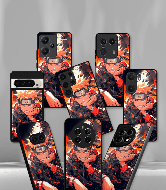 anime printed premium glossy phone case compatible for all phone models