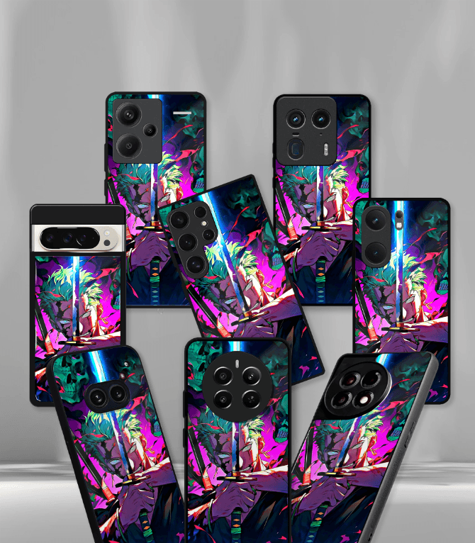 anime printed premium glossy phone case compatible for all phone models