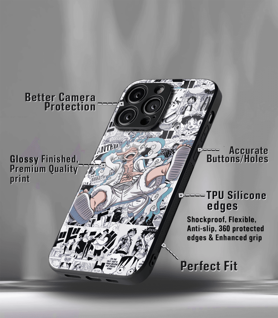 anime printed premium glossy phone case compatible for all phone models