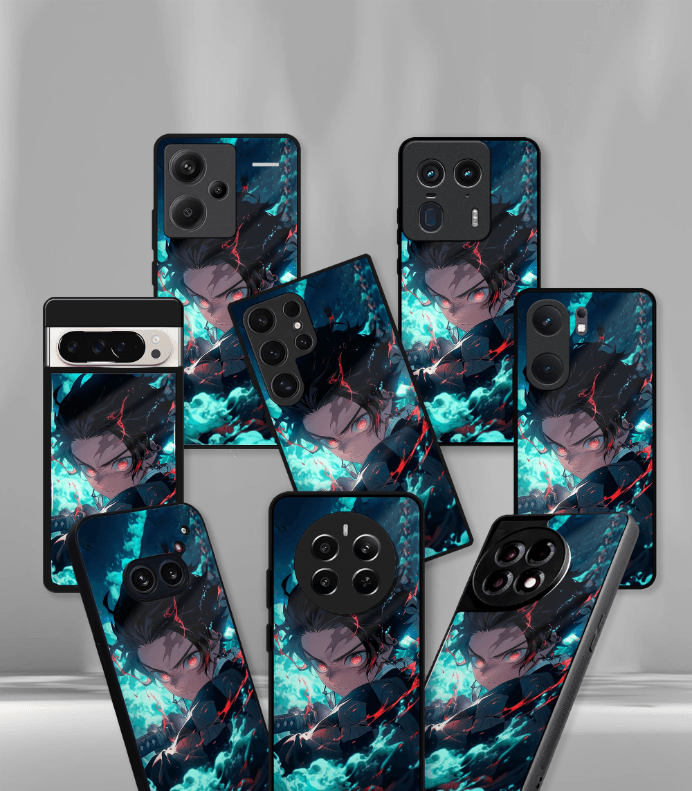 anime printed premium glossy phone case compatible for all phone models