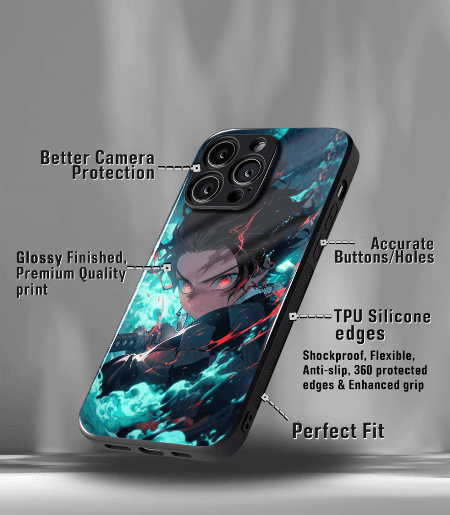 anime printed premium glossy phone case compatible for all phone models