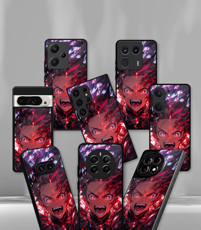 anime printed premium glossy phone case compatible for all phone models