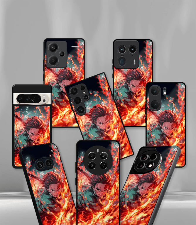 anime printed premium glossy phone case compatible for all phone models