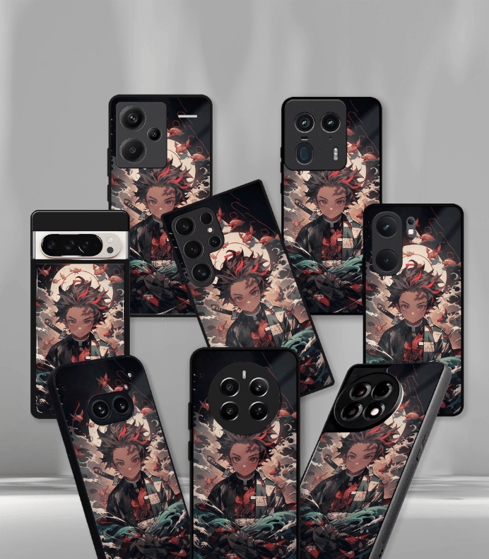 anime printed premium glossy phone case compatible for all phone models