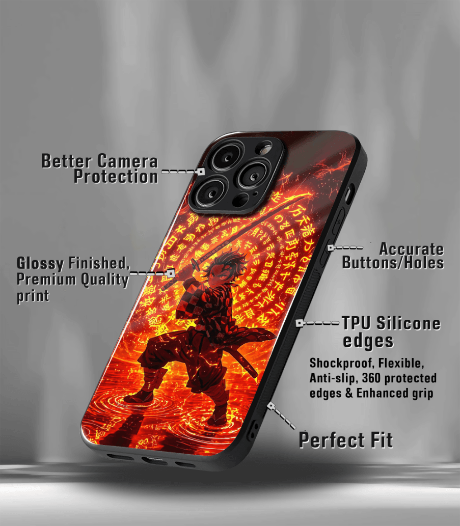 anime printed premium glossy phone case compatible for all phone models