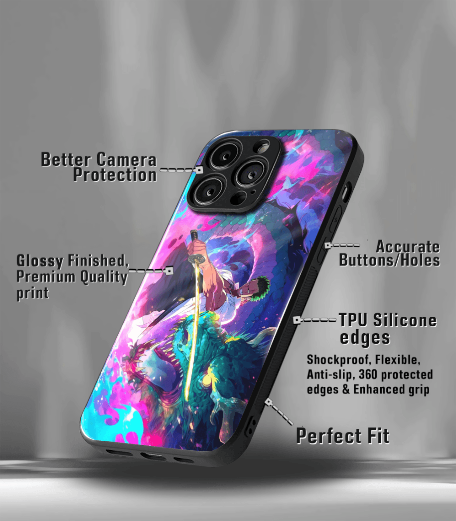 anime printed premium glossy phone case compatible for all phone models