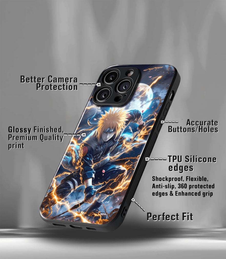 anime printed premium glossy phone case compatible for all phone models