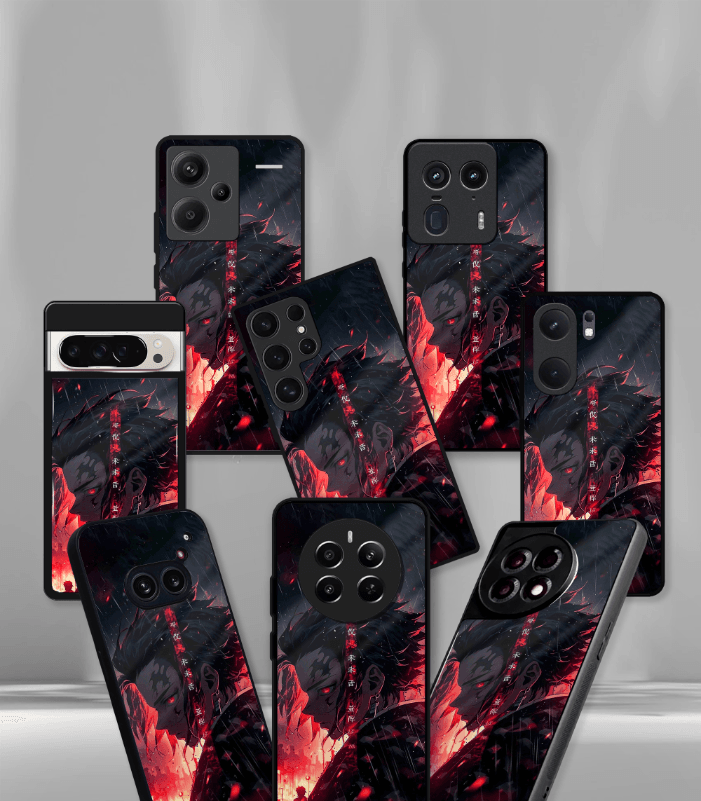 anime printed premium glossy phone case compatible for all phone models