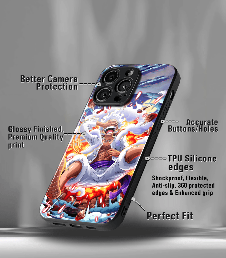 anime printed premium glossy phone case compatible for all phone models