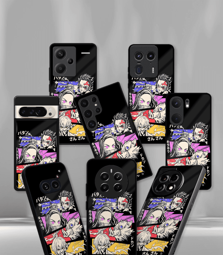 anime printed premium glossy phone case compatible for all phone models
