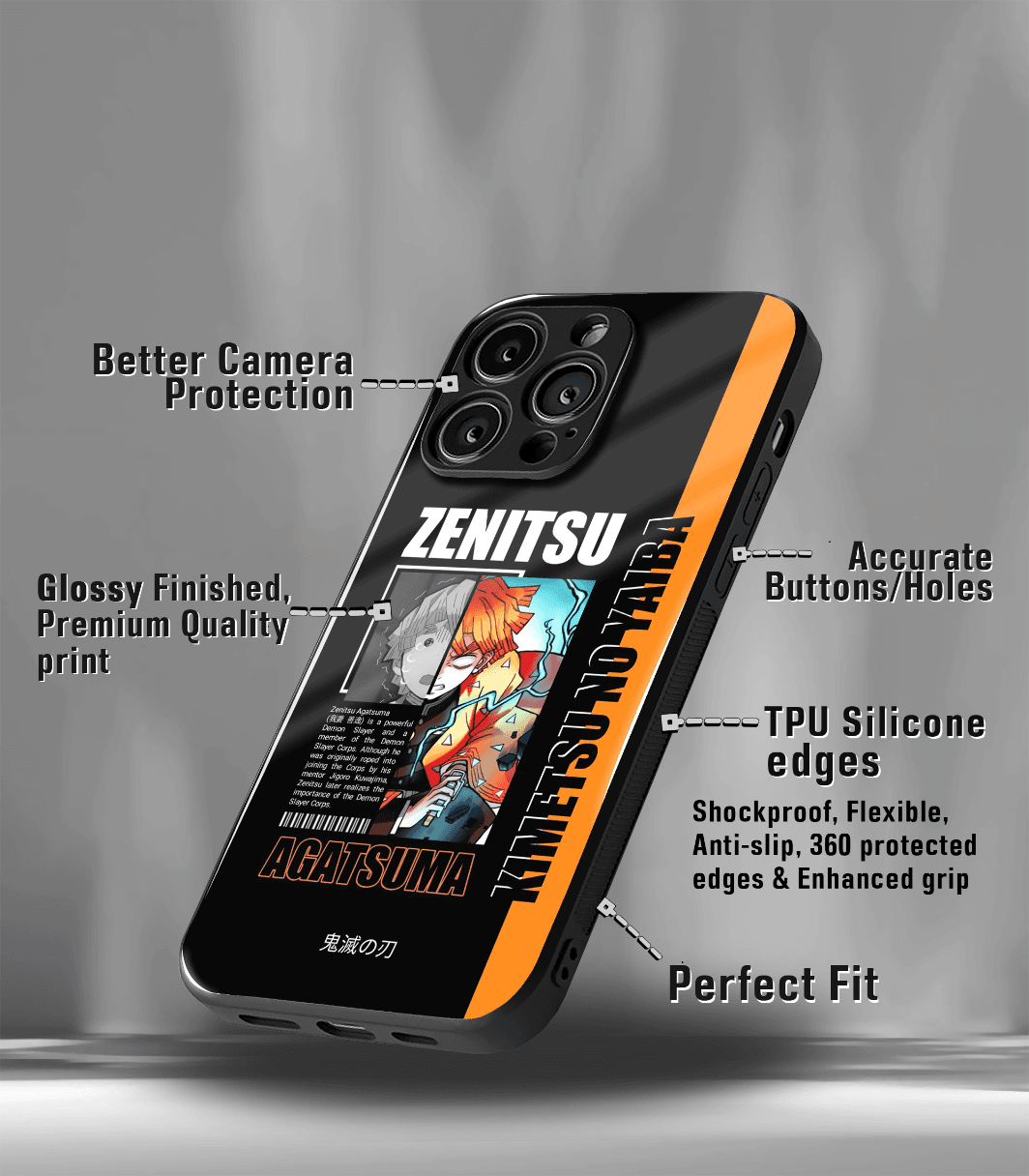 anime printed premium glossy phone case compatible for all phone models