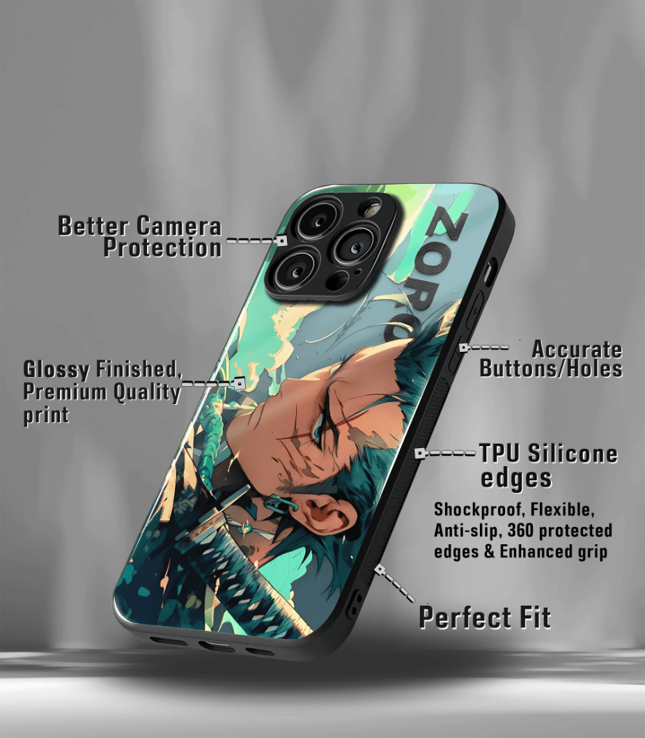 anime printed premium glossy phone case compatible for all phone models
