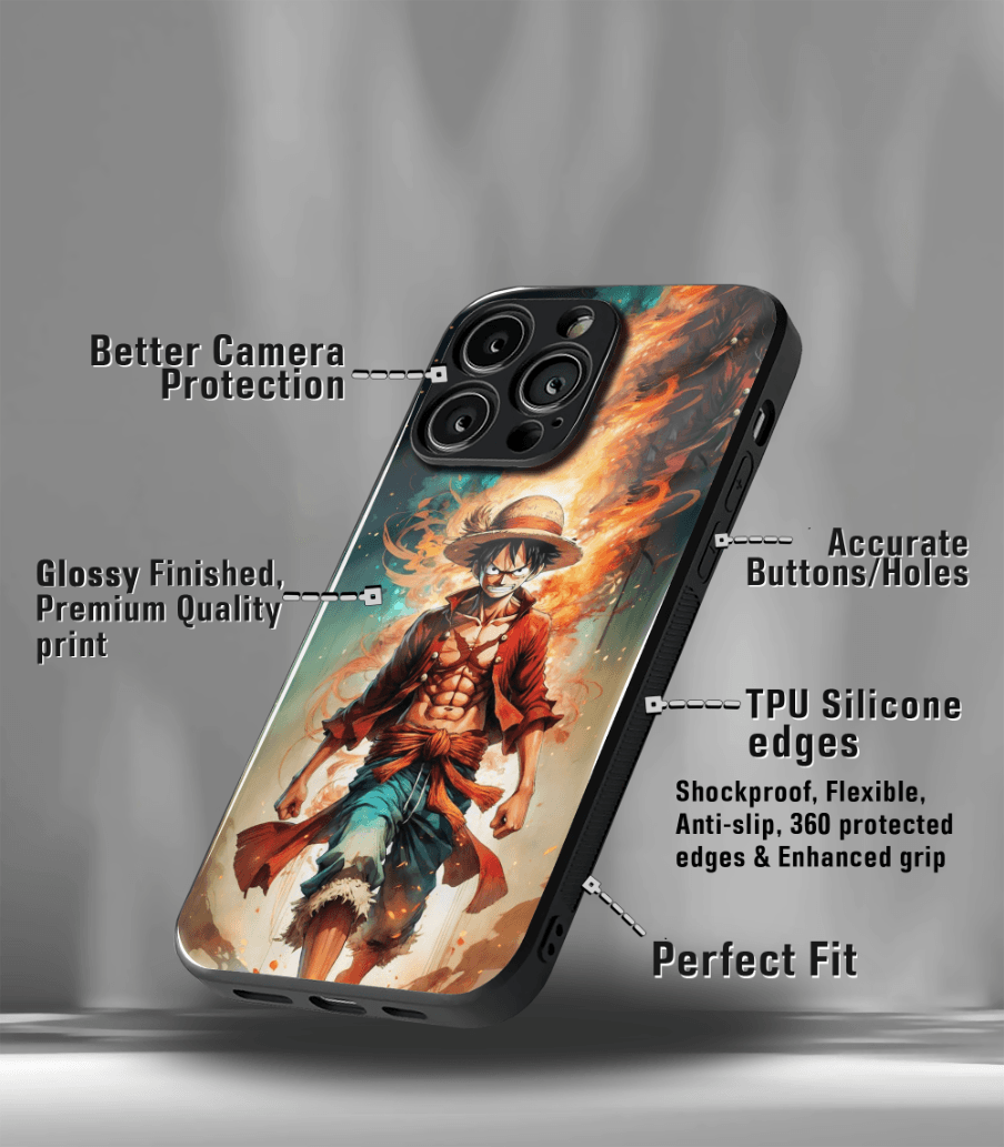 anime printed premium glossy phone case compatible for all phone models