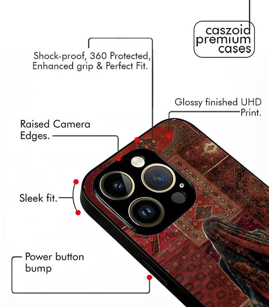 Red Hijab Girl Arabic Fusion Premium Case