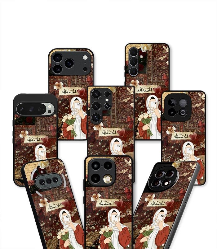 selfie girl alhamdulillah arabic fusion premium case