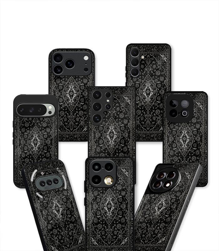 black arabic fusion persian aesthetic premium case