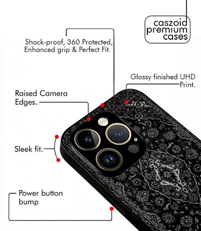 Black Arabic Fusion Persian Aesthetic Premium Case